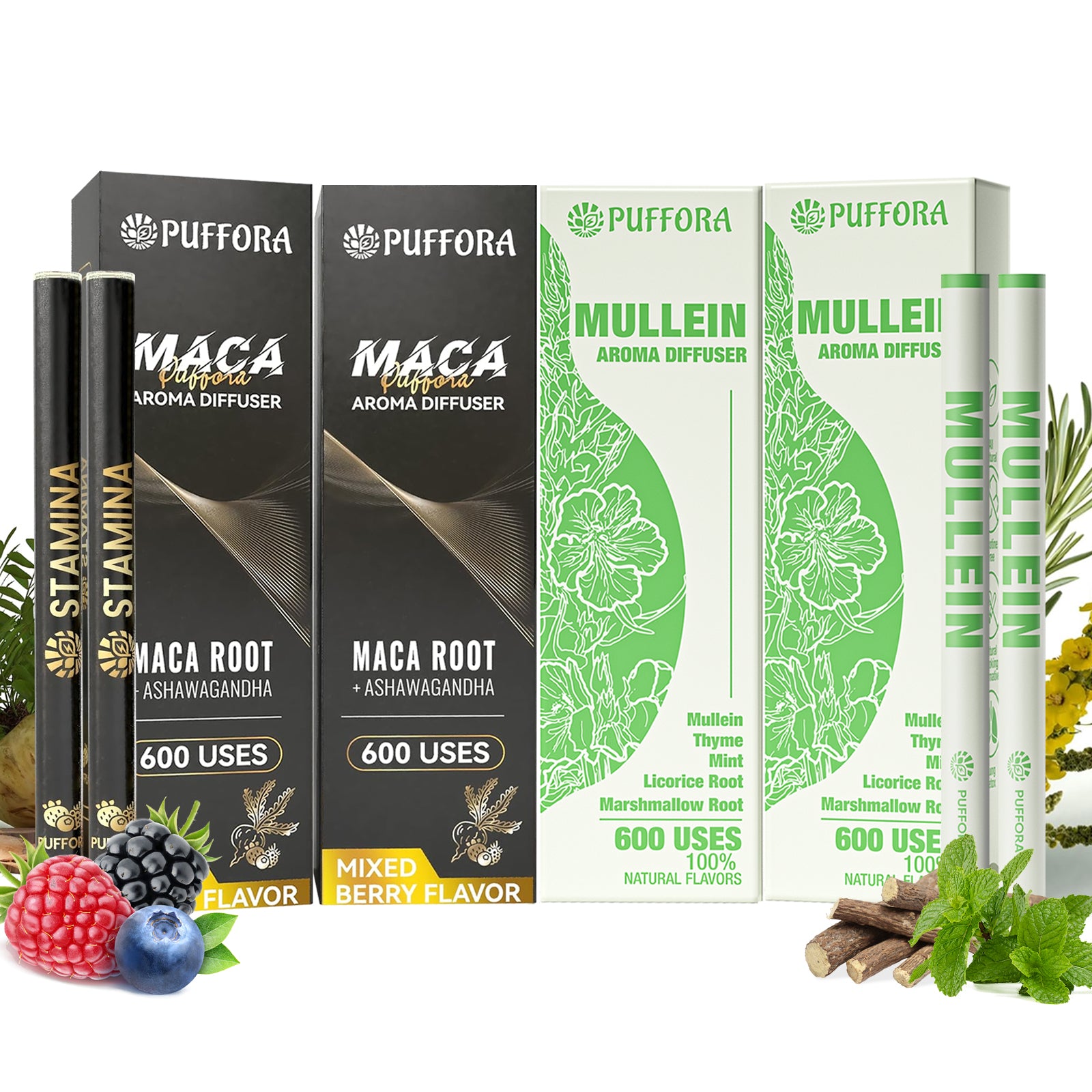 Herbal Aroma Diffuser – Fresh & Vitality Set