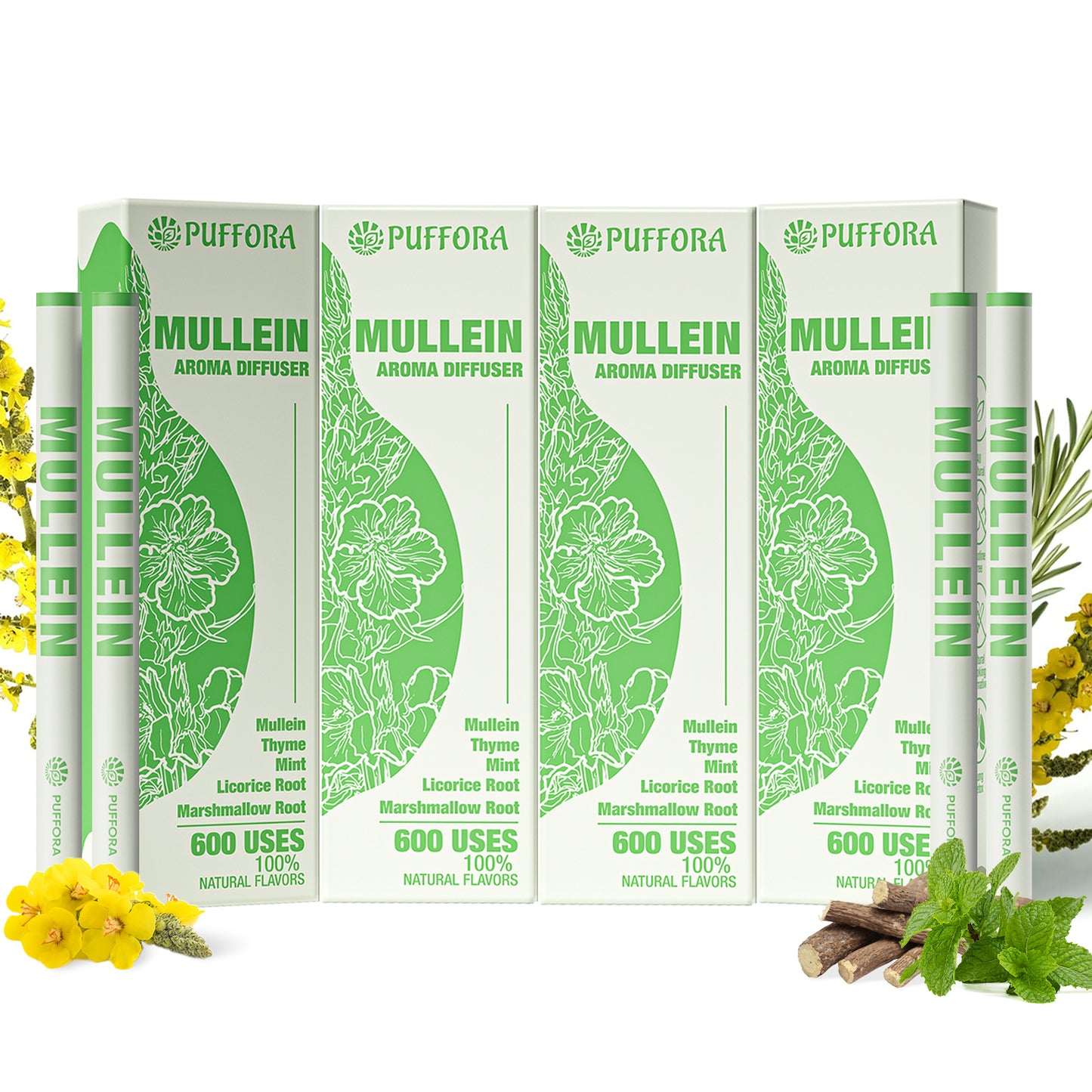 Portable Herbal Revitalizing care, lung detoxification and oral air freshening, herbal diffusion stick