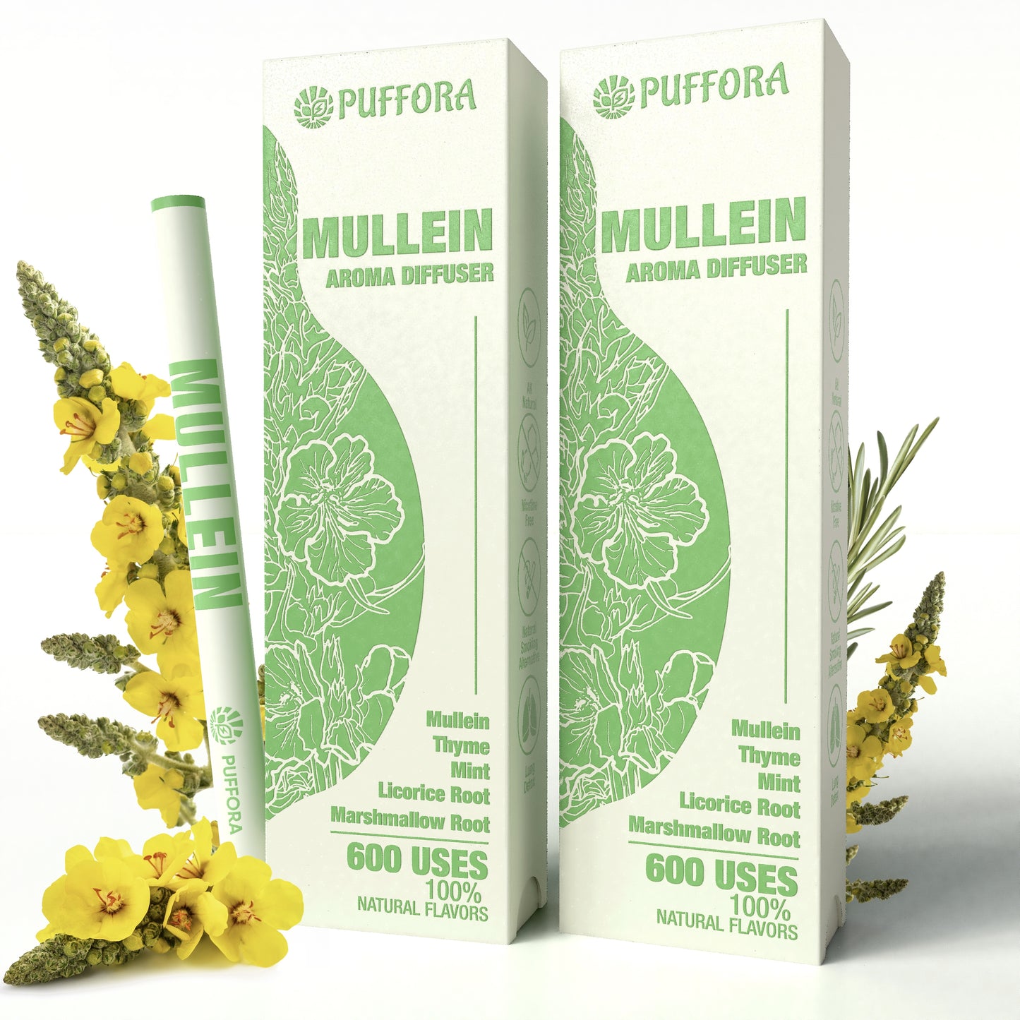 Portable Herbal Revitalizing care, lung detoxification and oral air freshening, herbal diffusion stick