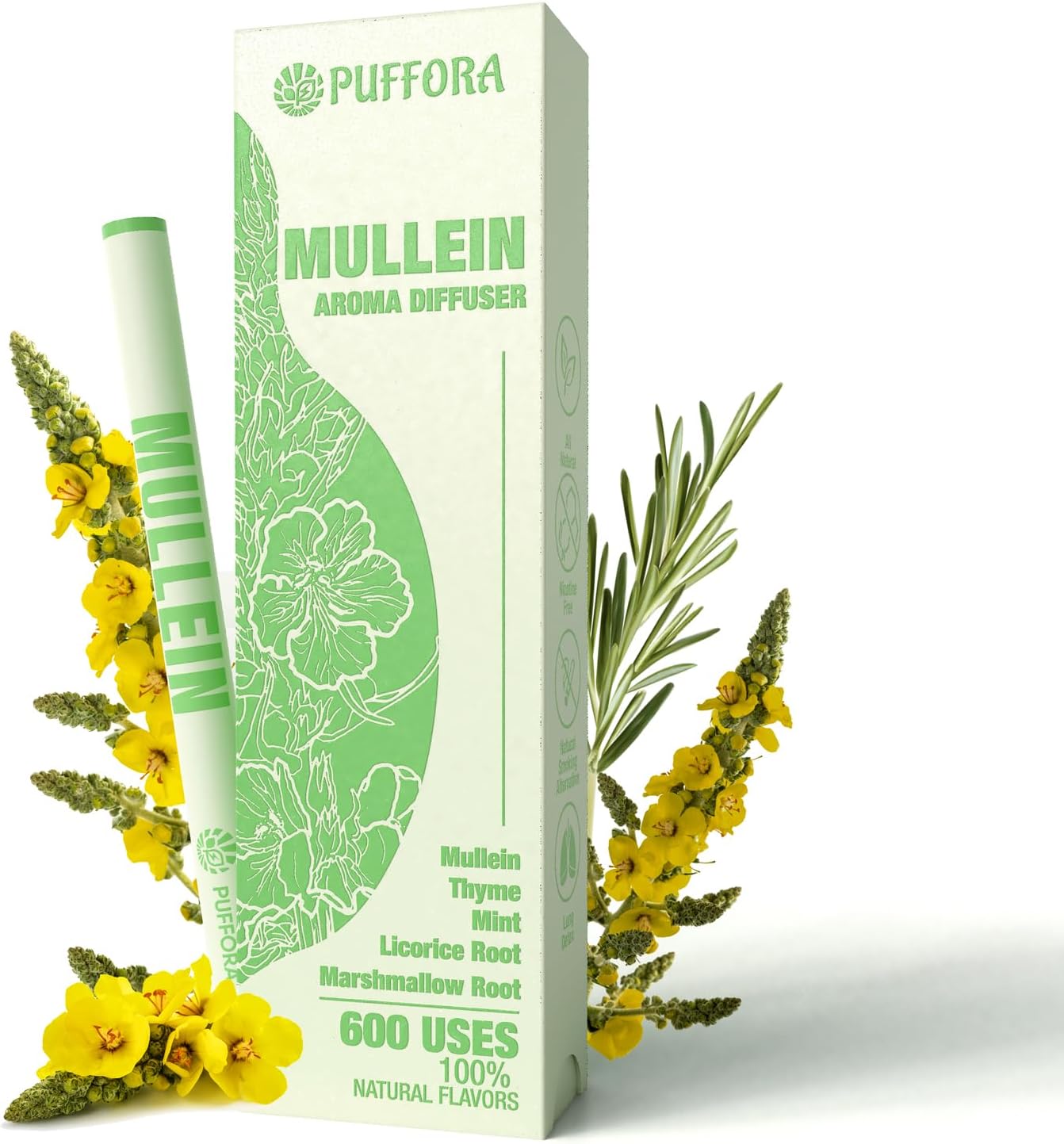 Portable Herbal Revitalizing care, lung detoxification and oral air freshening, herbal diffusion stick