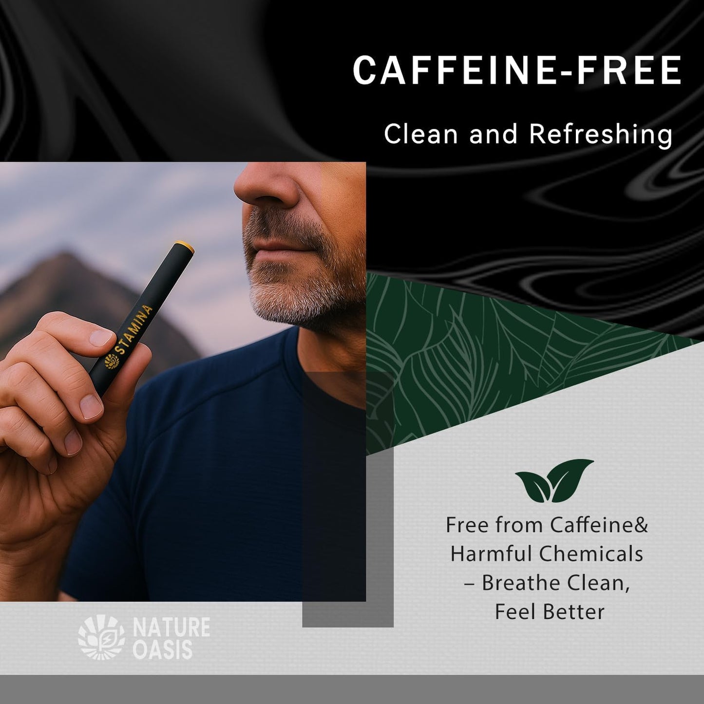 Maca Diffuser with Ashwagandha, Vitamin B12 & C – Natural Plant-Based Stamina Stick – Caffeine-Free Alpha Pen for Daily Vitality & Endurance-2 Packs